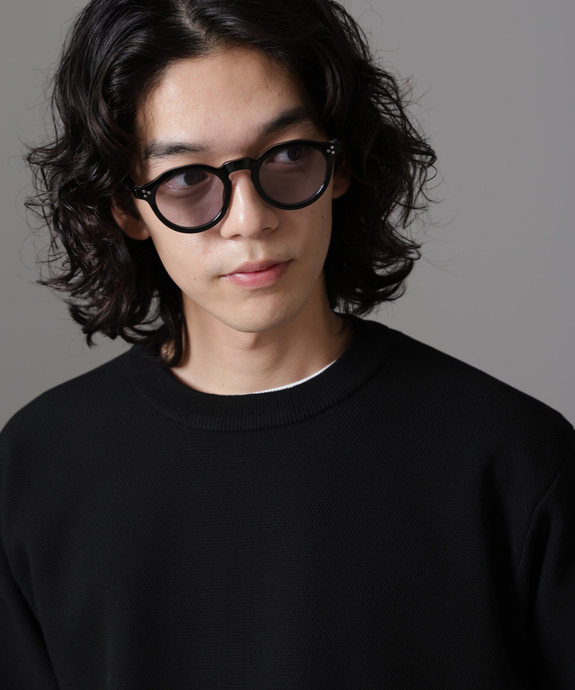 nano･universe「クラウンパント型スモークサングラス」|メガネ|グレー