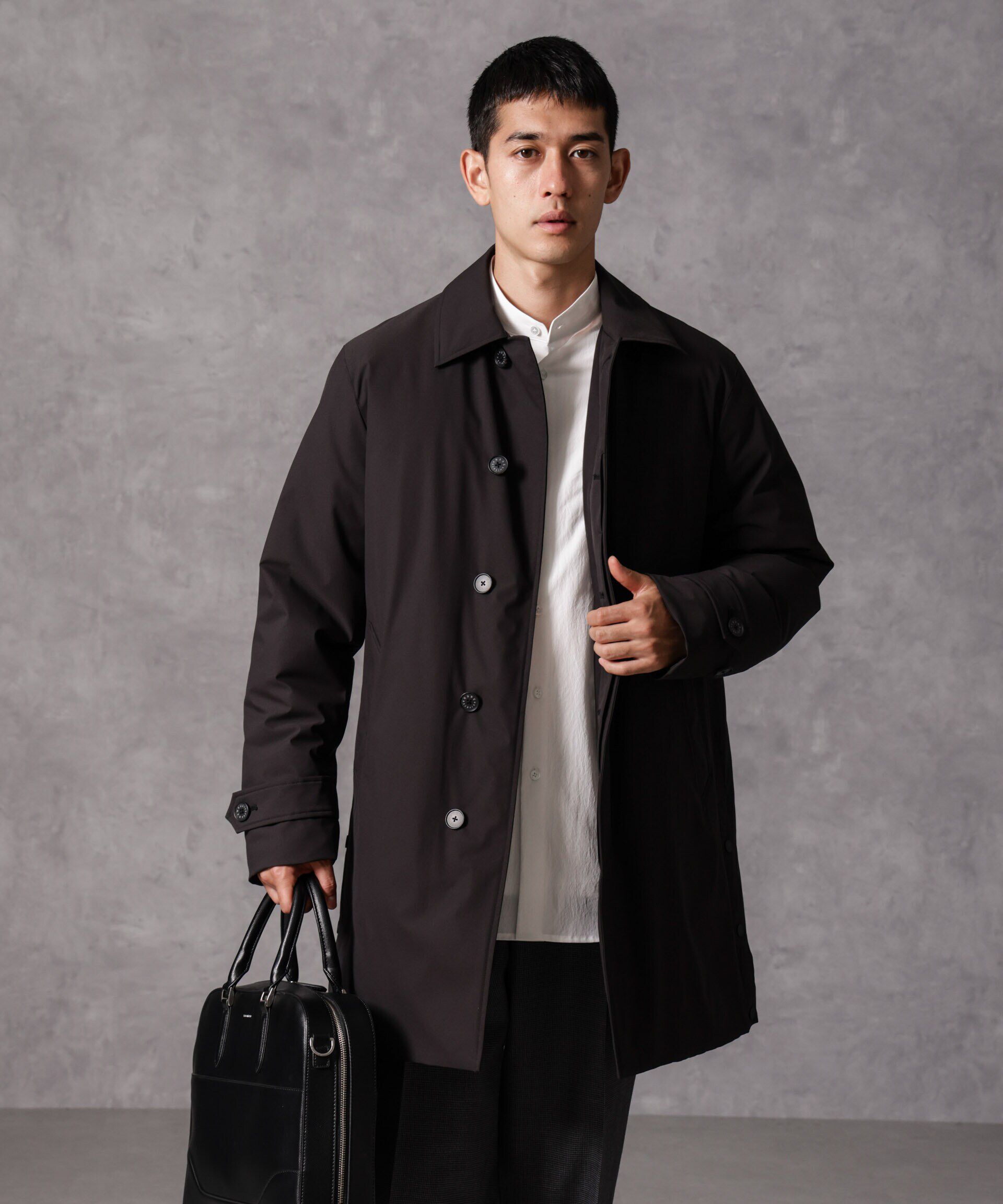 nano･universe「「西川ダウン(R)」ステンカラーダウン」|ダウン|