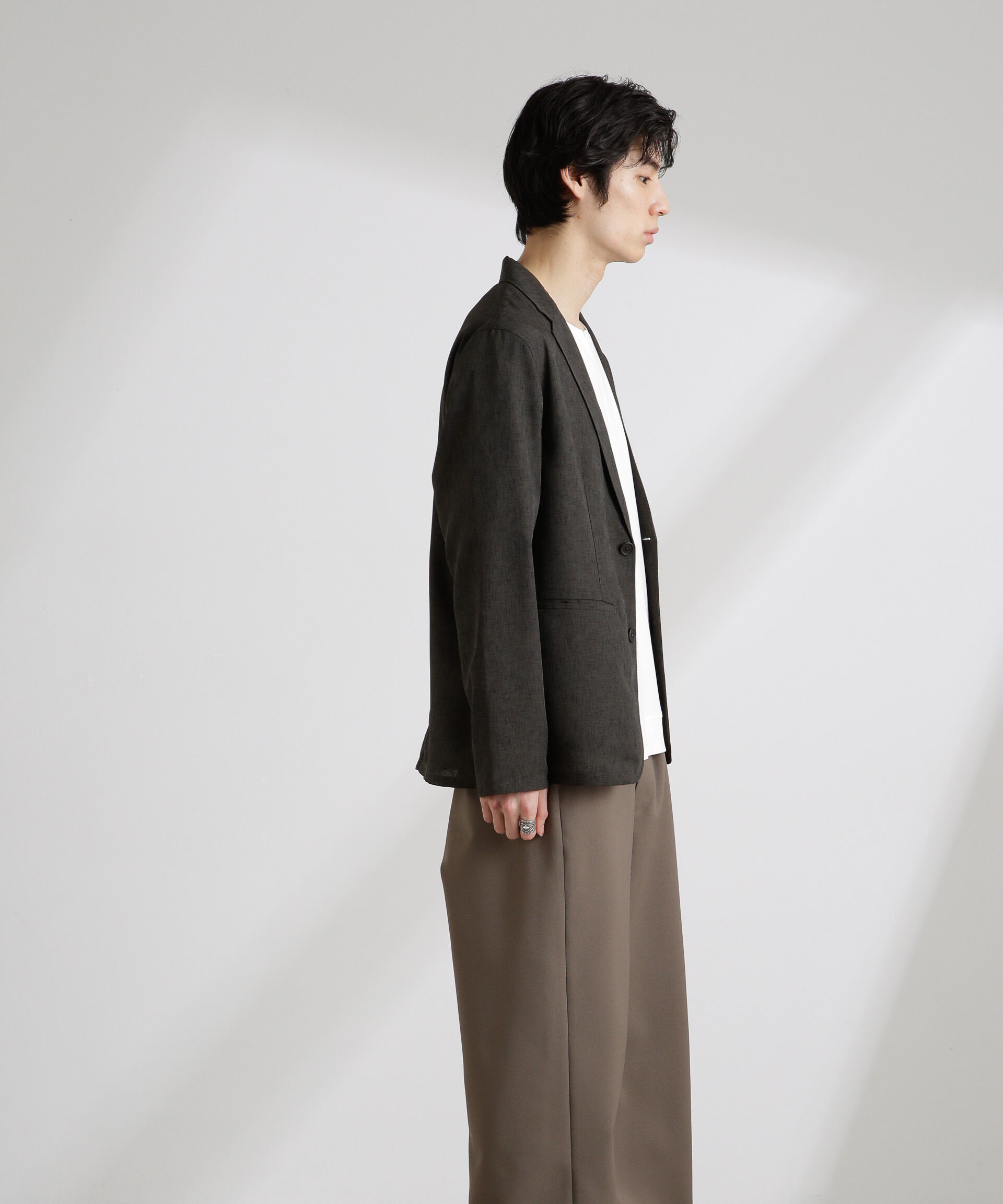 nano･universe「テックリネンライトジャケット」|テーラードジャケット|
