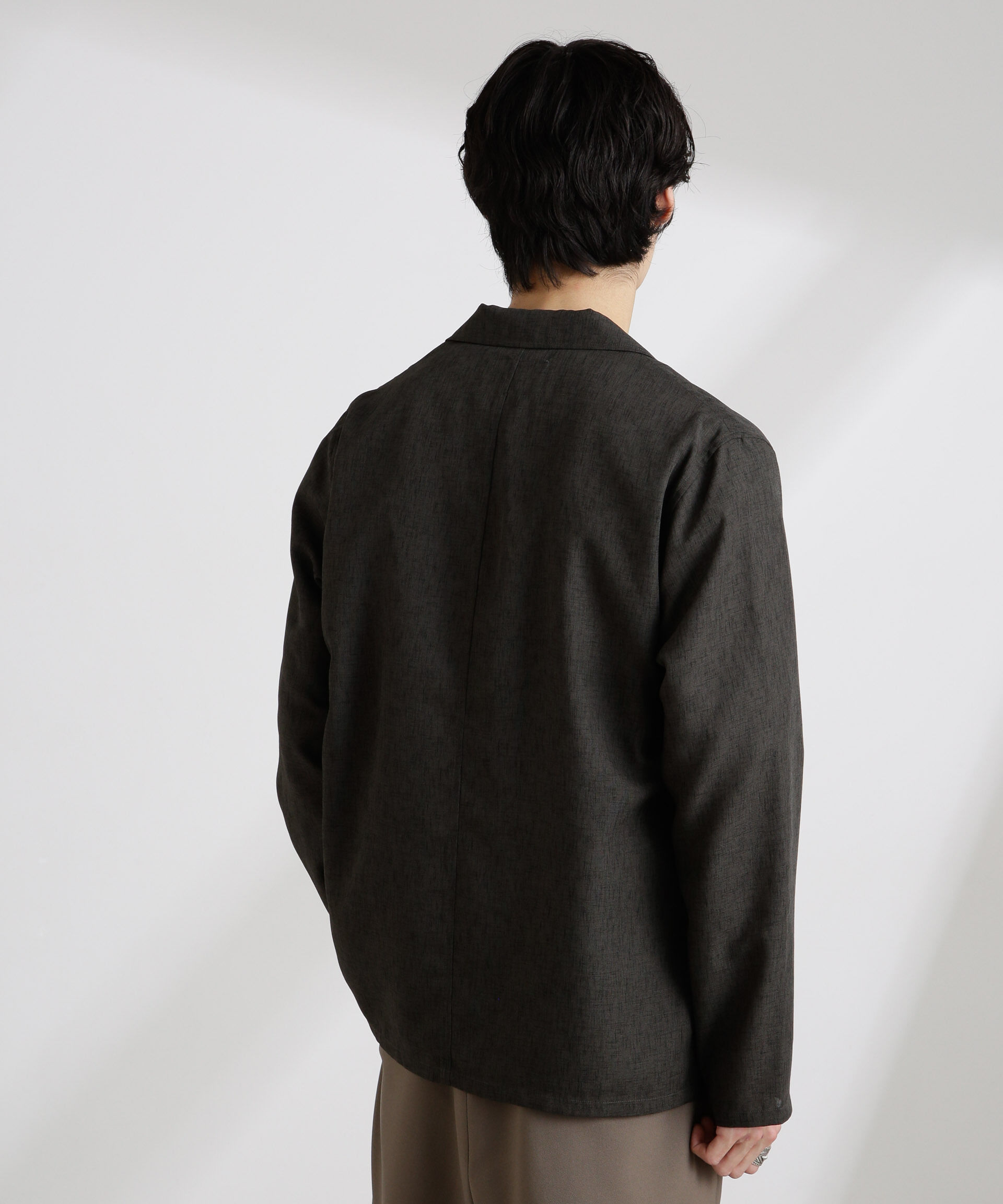 nano･universe「テックリネンライトジャケット」|テーラードジャケット|