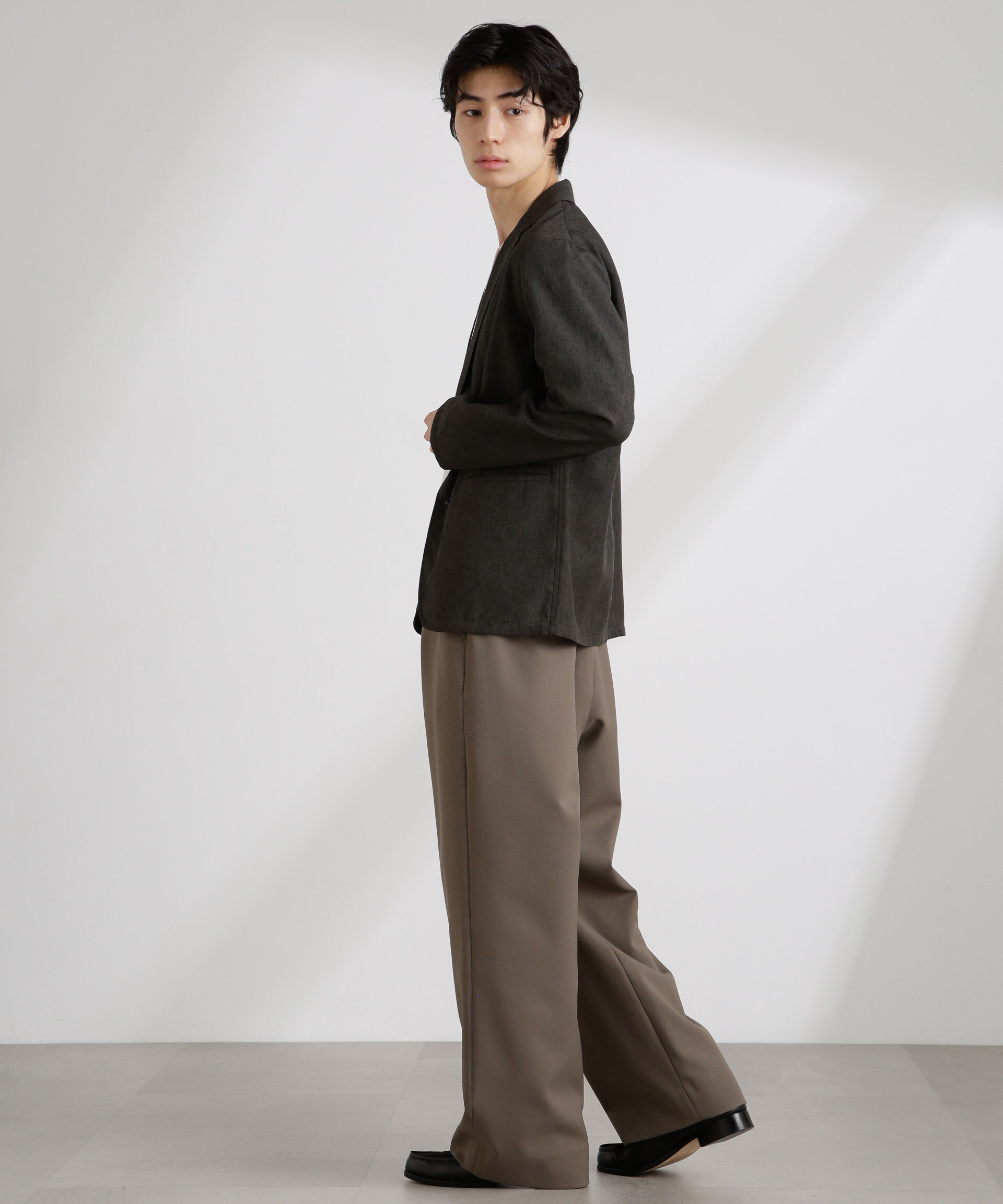 nano･universe「テックリネンライトジャケット」|テーラードジャケット|