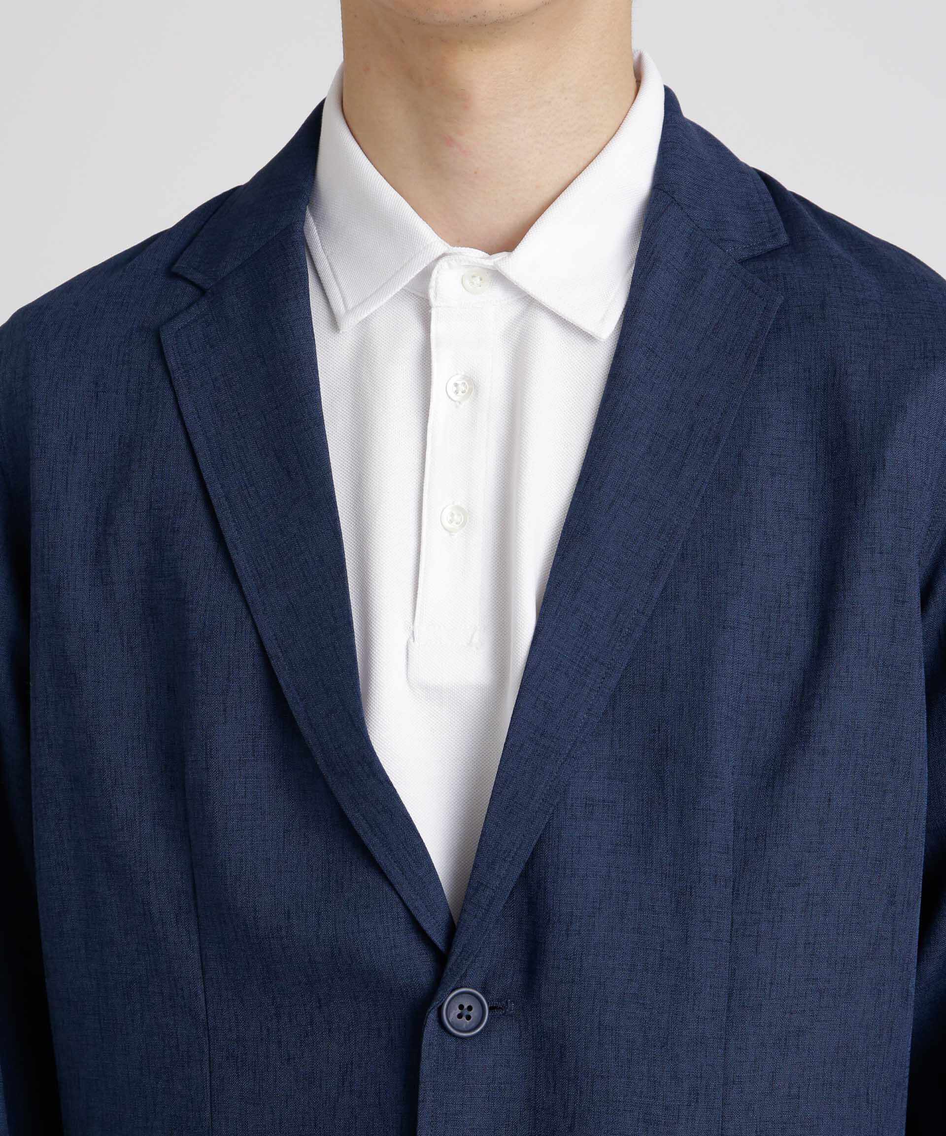 nano･universe「テックリネンライトジャケット」|テーラードジャケット|