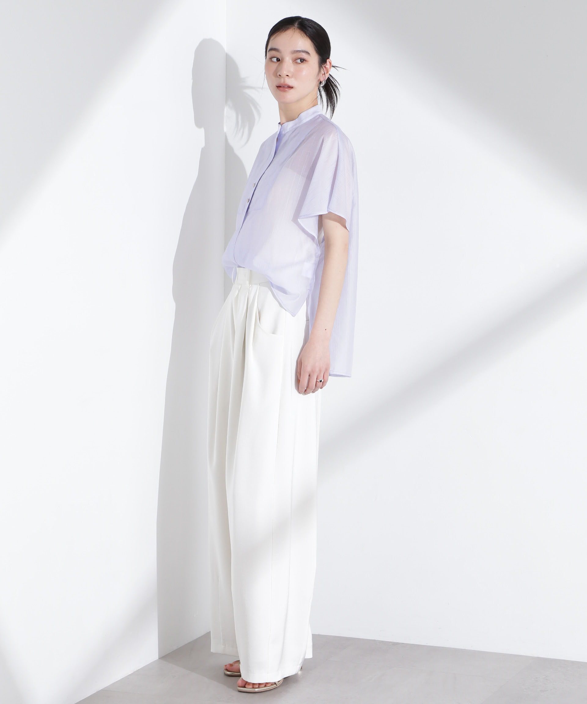 nano･universe「ポンチョデザインシャツ」|シャツ・ブラウス|