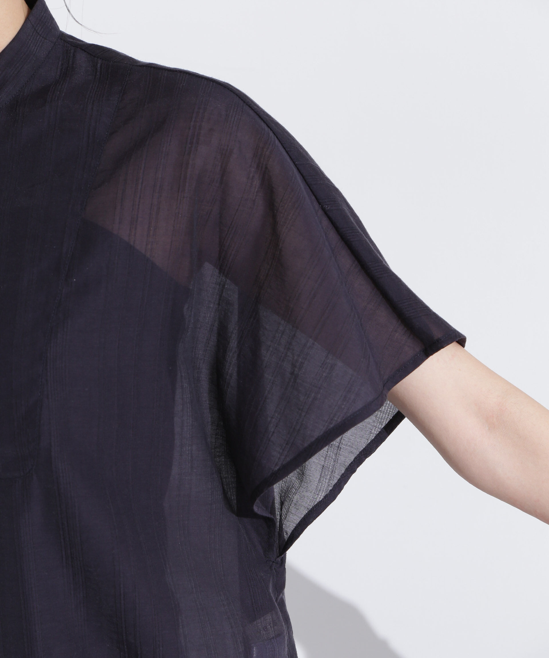 nano･universe「ポンチョデザインシャツ」|シャツ・ブラウス|