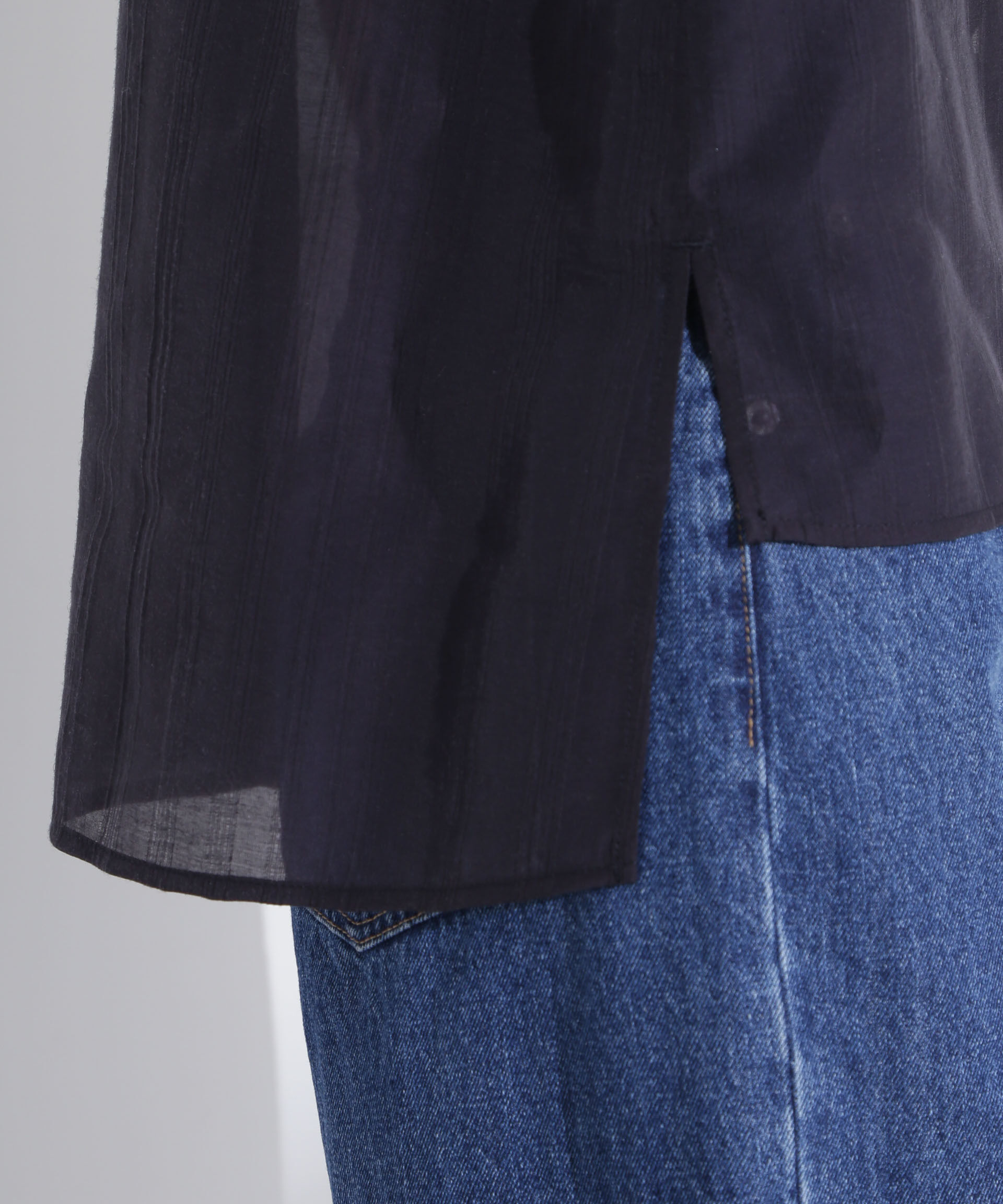 nano･universe「ポンチョデザインシャツ」|シャツ・ブラウス|