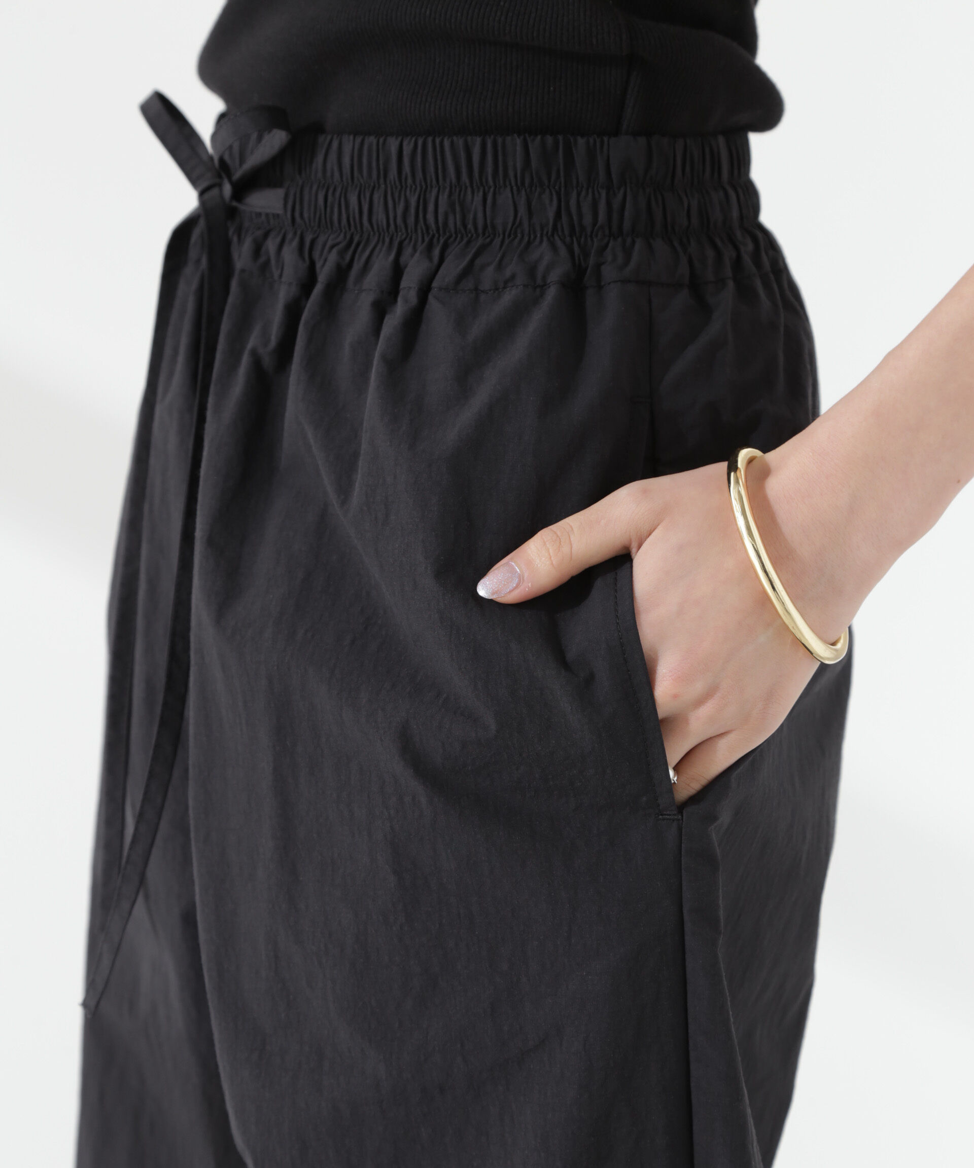 nano･universe「タスランワイドイージーパンツ」|チノ|