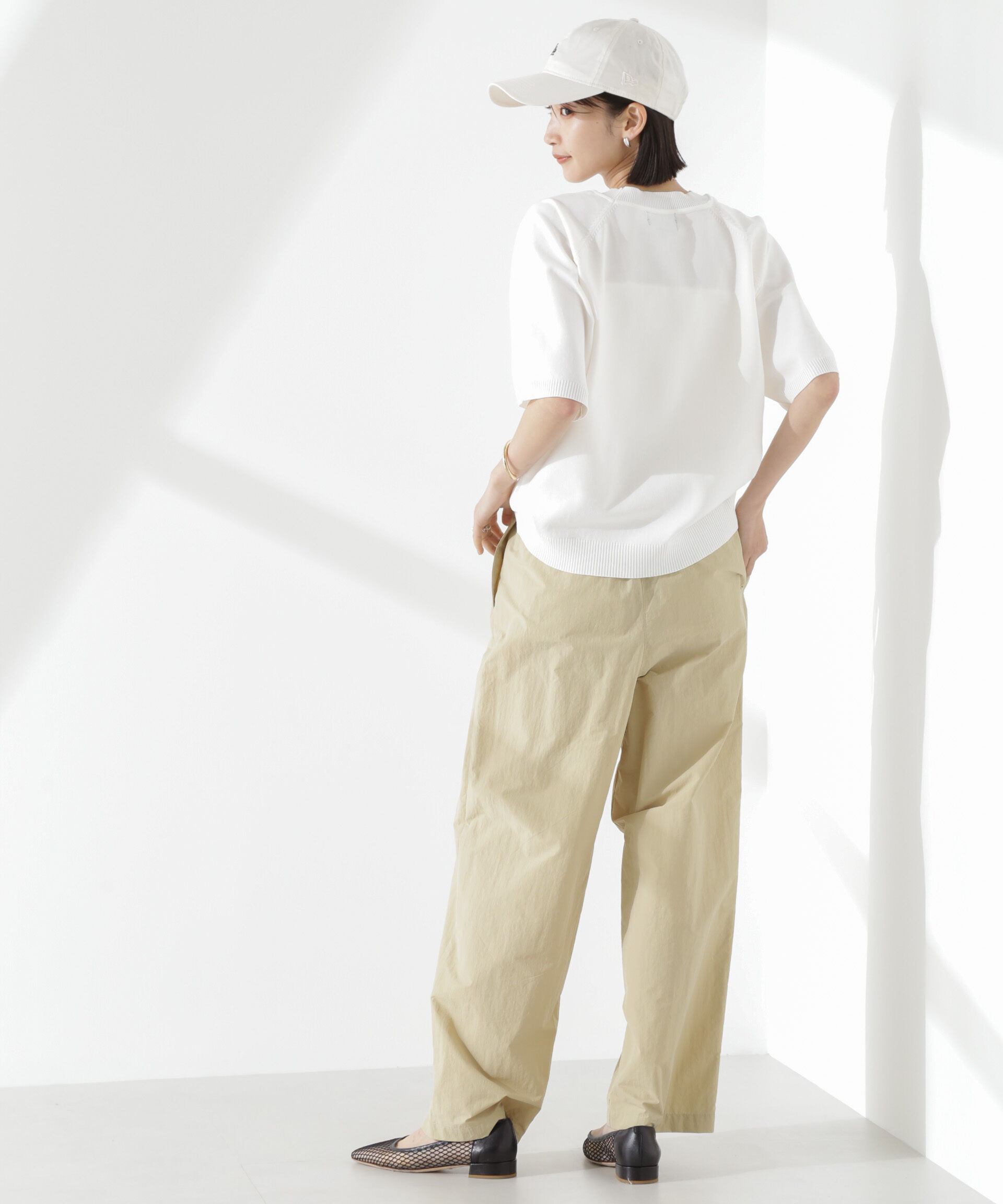 nano･universe「タスランワイドイージーパンツ」|チノ|