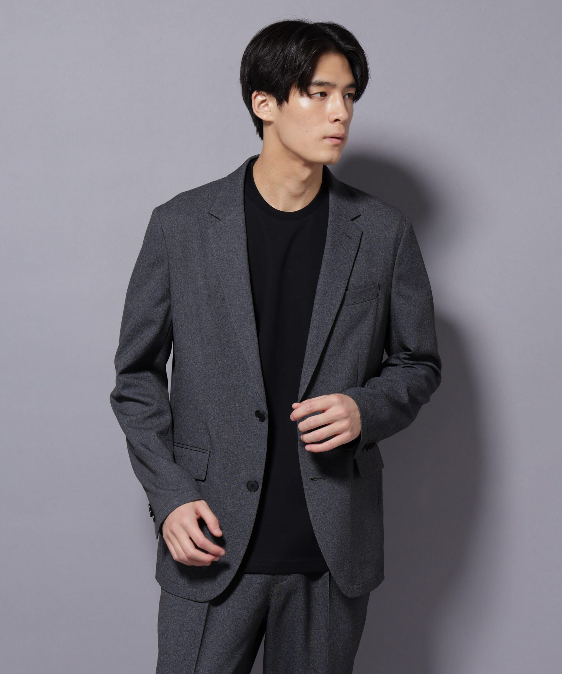 nano･universe「｢Damerino｣LANATEC(R)シャークスキンセットアップ防シワ形態安定」|スーツ|