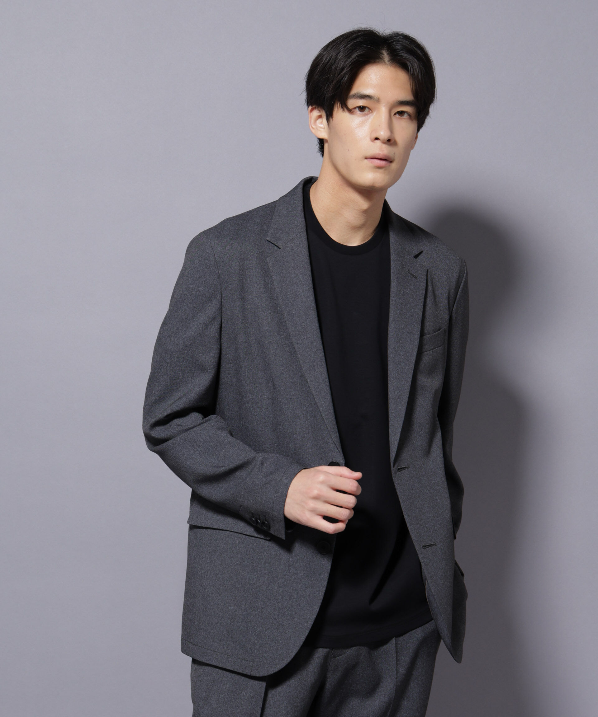 nano･universe「｢Damerino｣LANATEC(R)シャークスキンセットアップ防シワ形態安定」|スーツ|