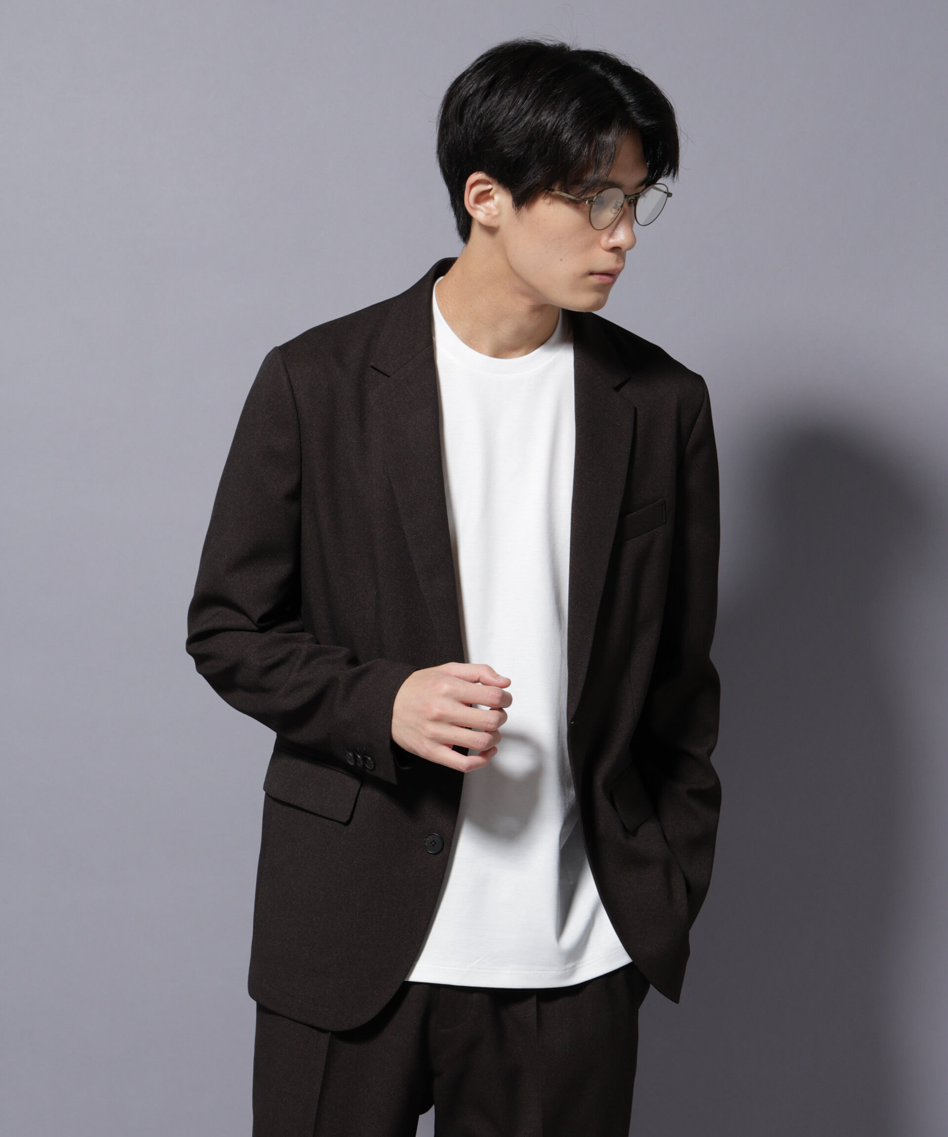 nano･universe「｢Damerino｣LANATEC(R)シャークスキンセットアップ防シワ形態安定」|スーツ|