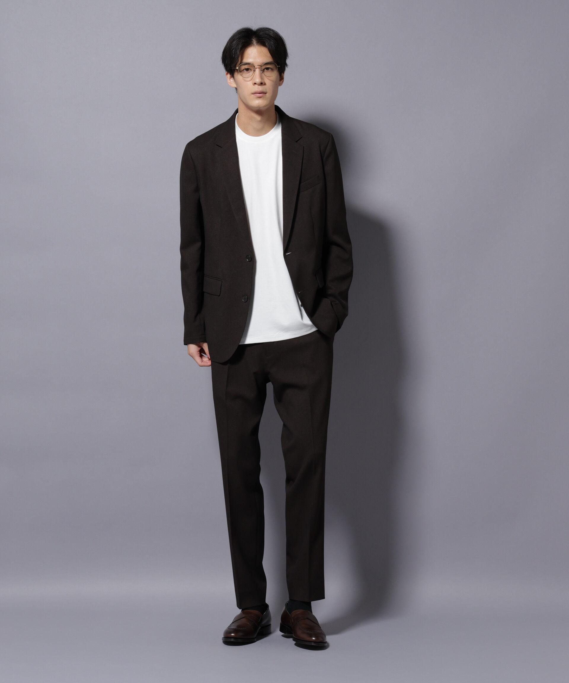 nano･universe「｢Damerino｣LANATEC(R)シャークスキンセットアップ防シワ形態安定」|スーツ|