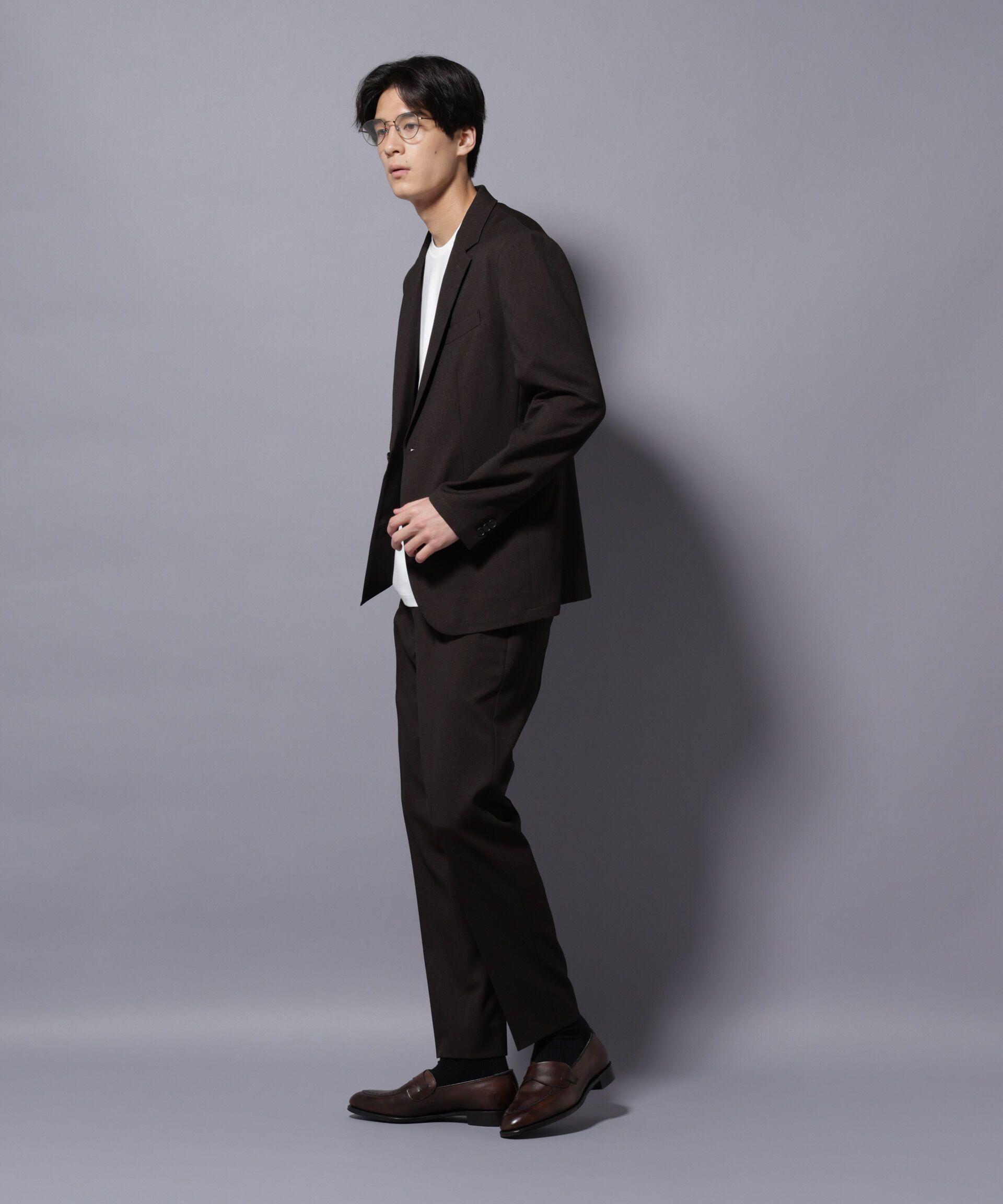 nano･universe「｢Damerino｣LANATEC(R)シャークスキンセットアップ防シワ形態安定」|スーツ|