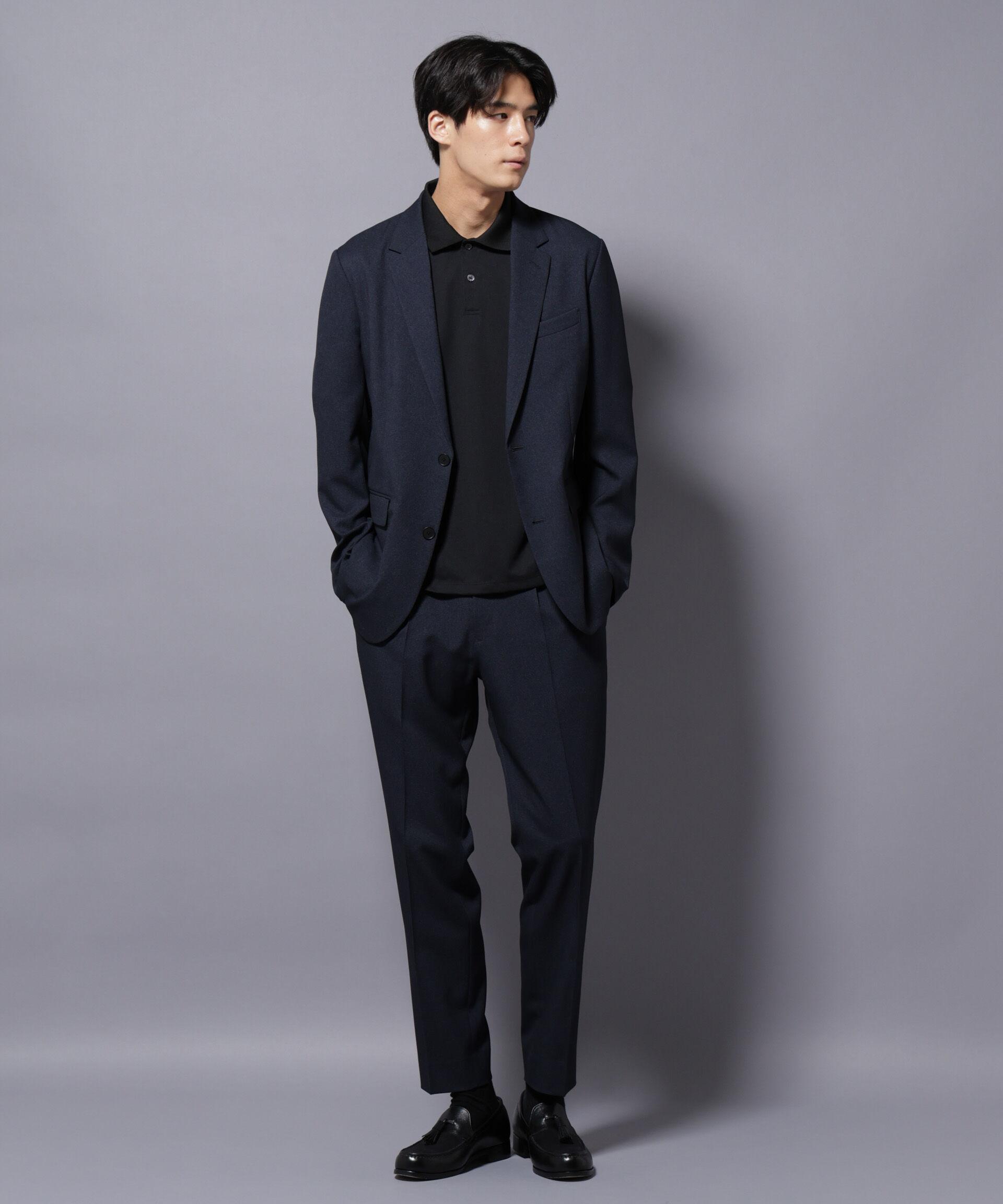 nano･universe「｢Damerino｣LANATEC(R)シャークスキンセットアップ防シワ形態安定」|スーツ|