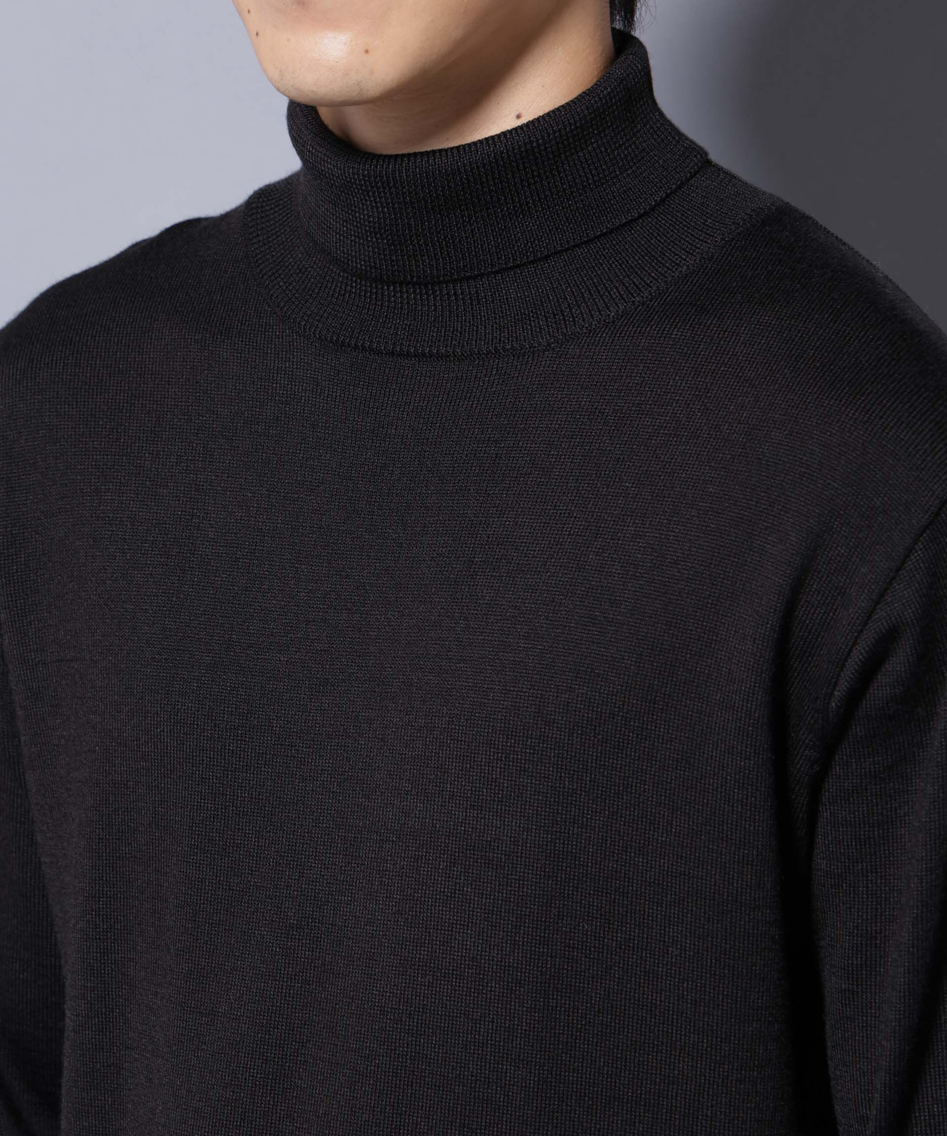 nano･universe「タスマニアミックスタートルニット」|ニット・セーター|