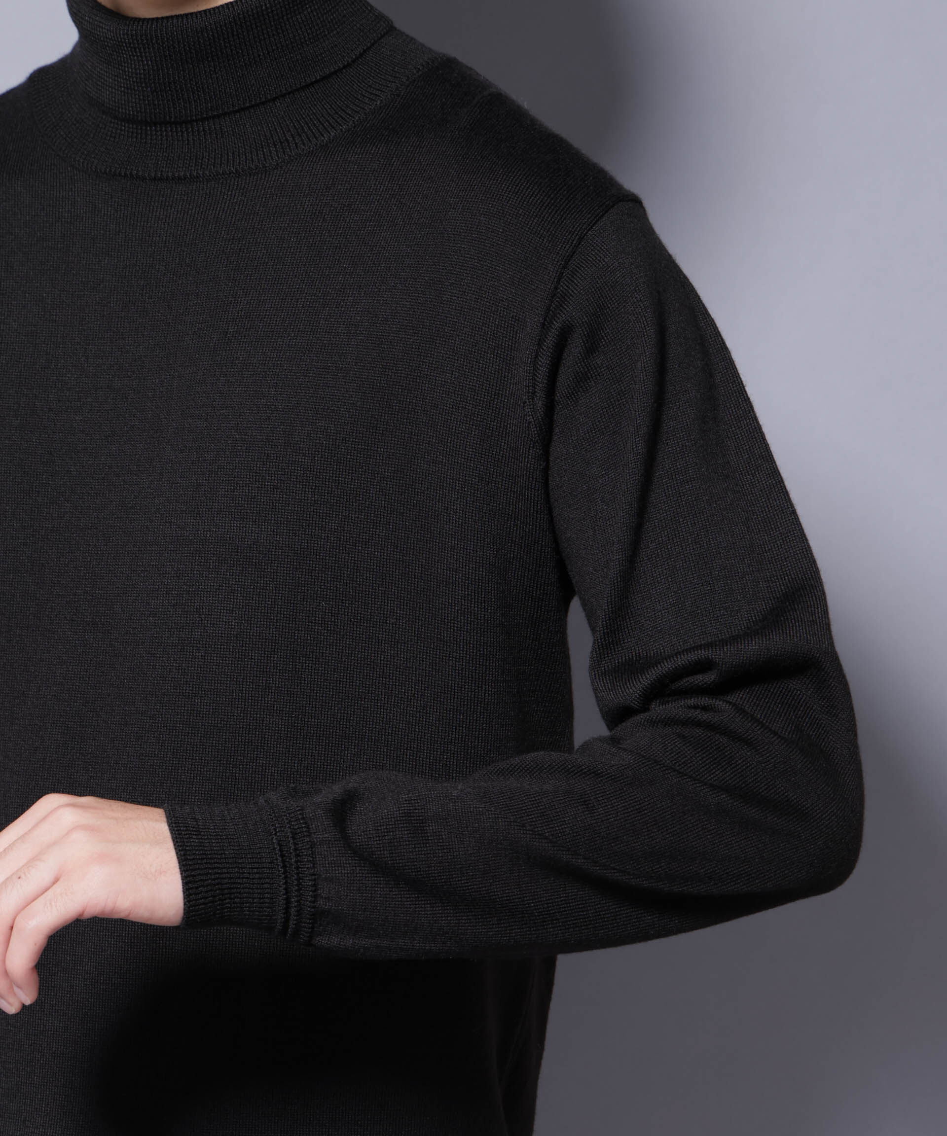 nano･universe「タスマニアミックスタートルニット」|ニット・セーター|