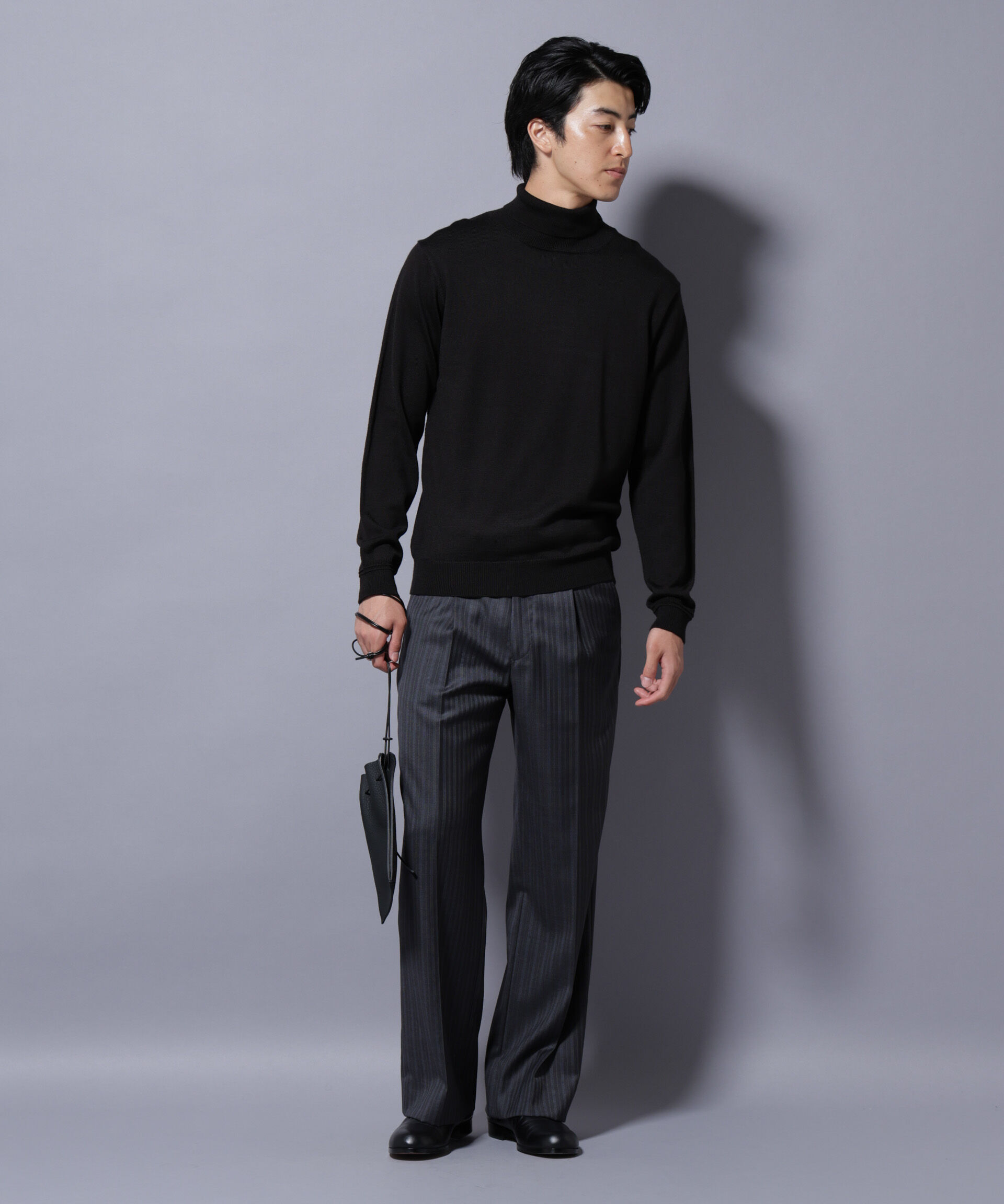 nano･universe「タスマニアミックスタートルニット」|ニット・セーター|