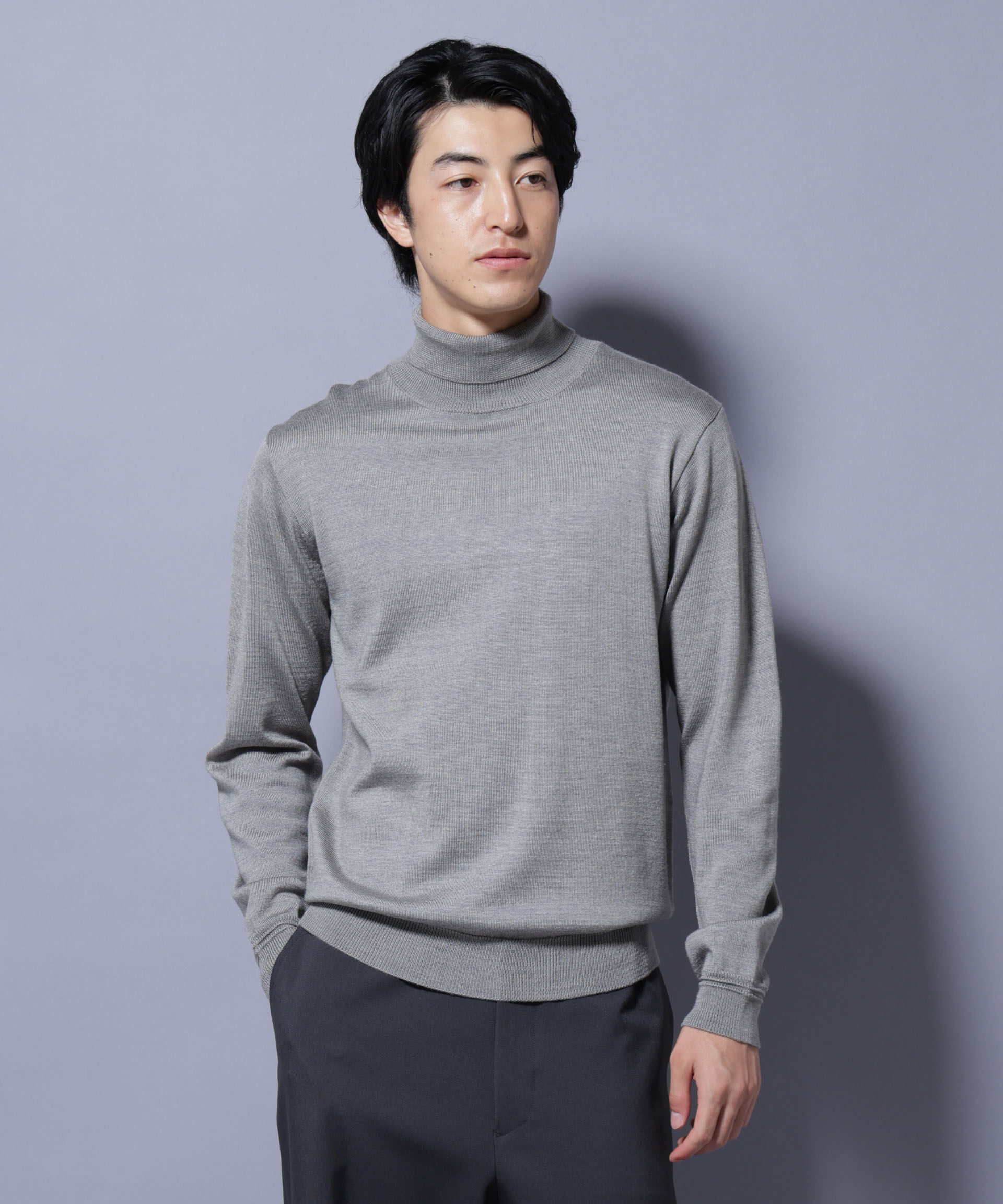 nano･universe「タスマニアミックスタートルニット」|ニット・セーター|