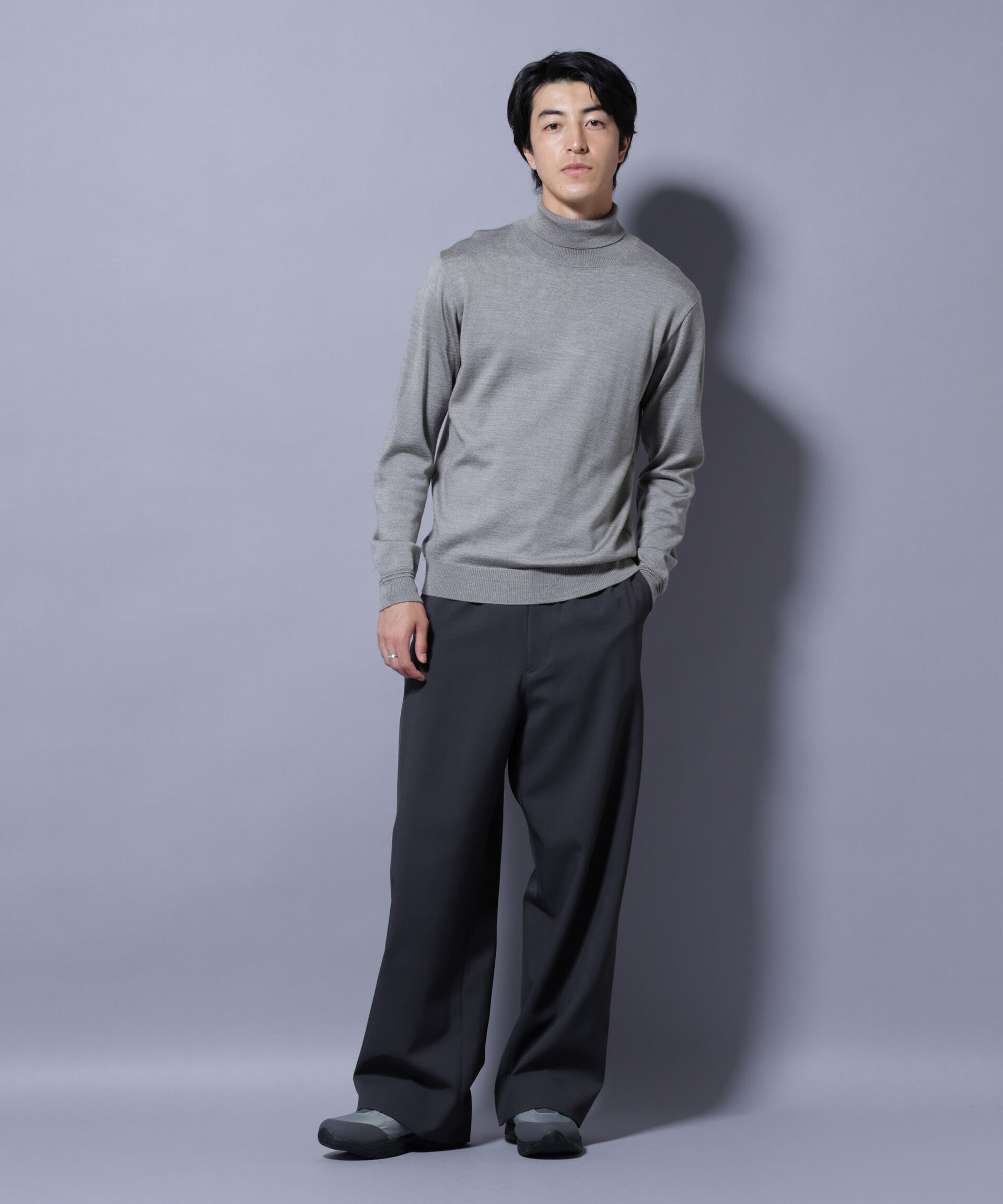 nano･universe「タスマニアミックスタートルニット」|ニット・セーター|