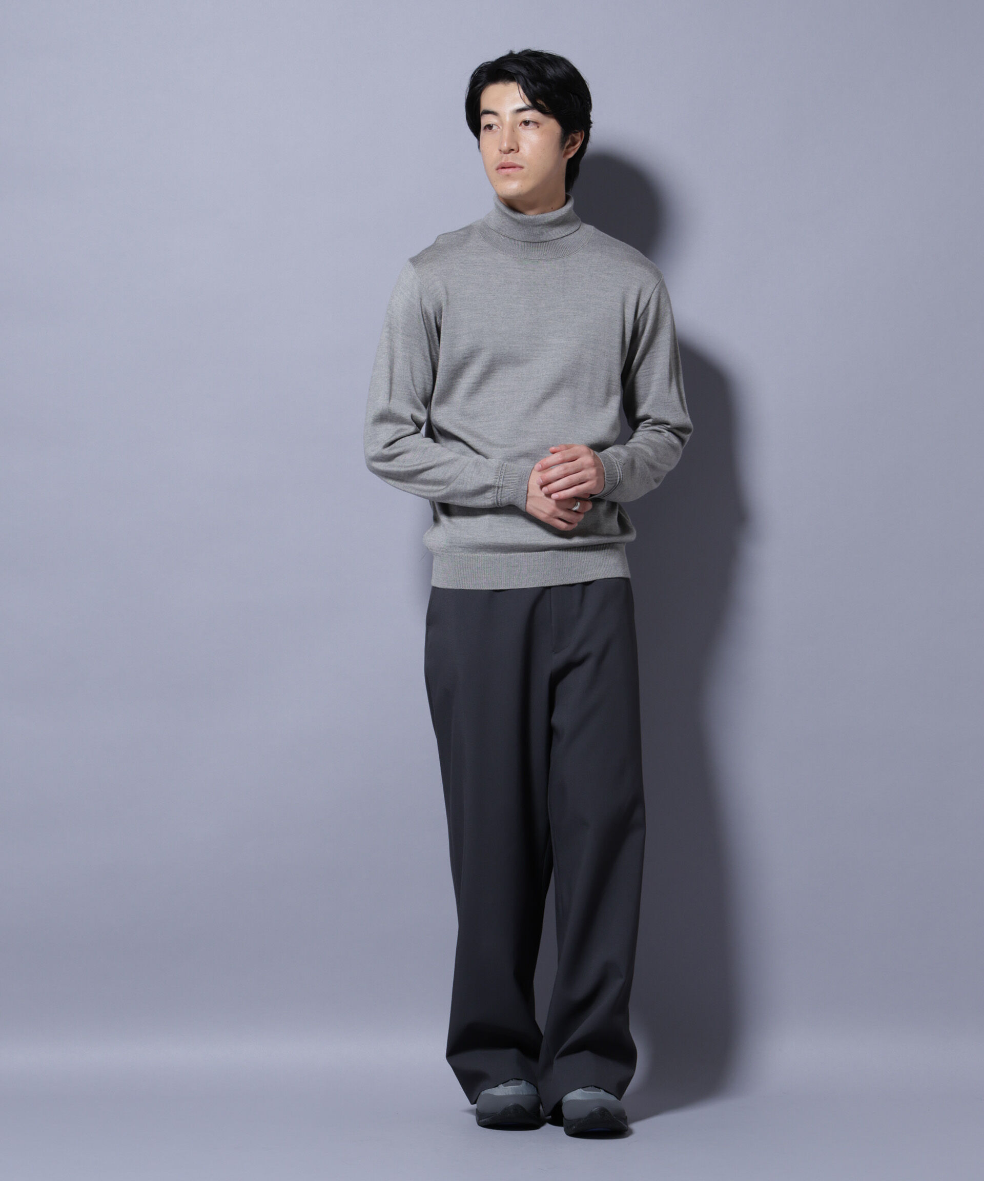 nano･universe「タスマニアミックスタートルニット」|ニット・セーター|