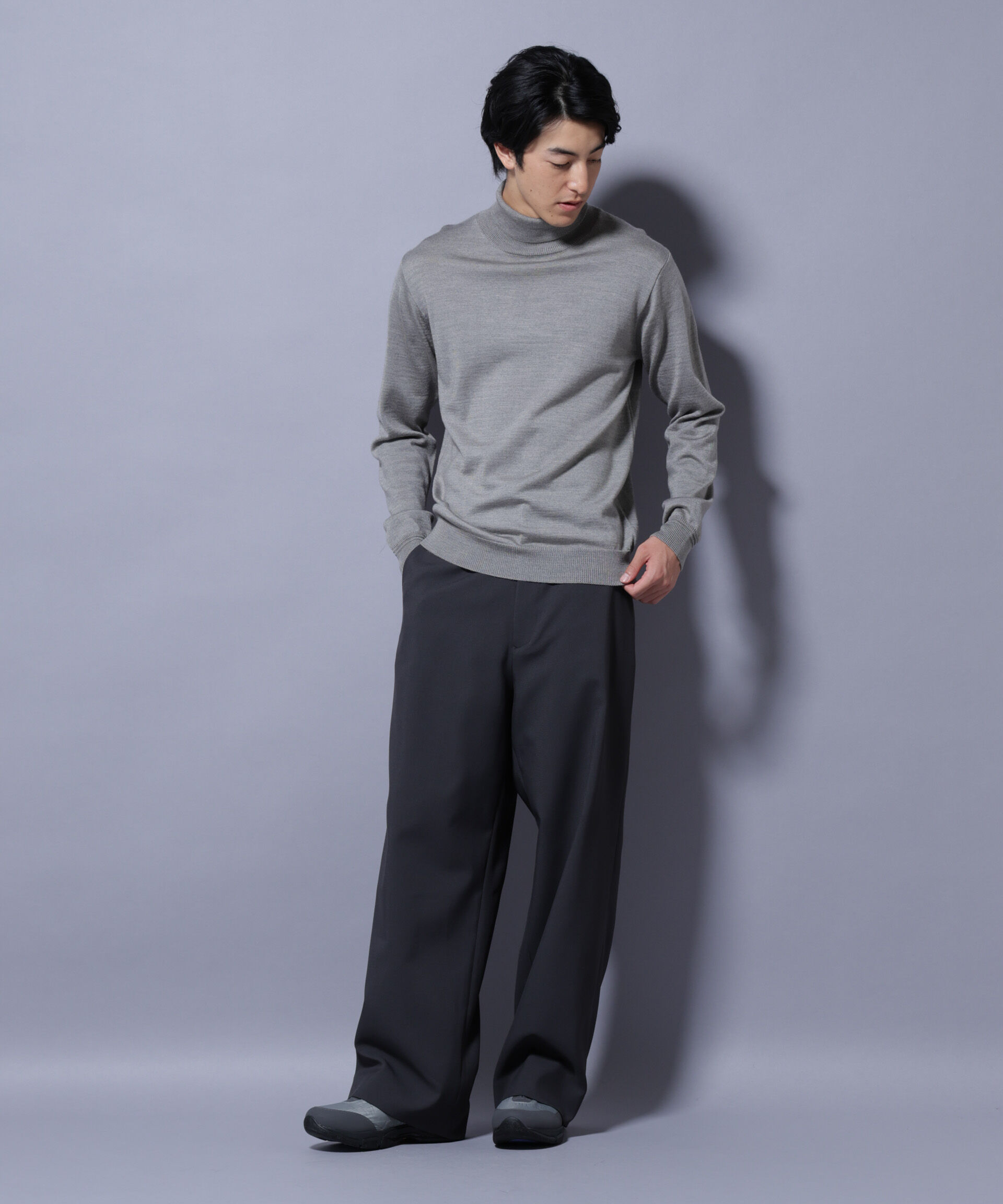 nano･universe「タスマニアミックスタートルニット」|ニット・セーター|