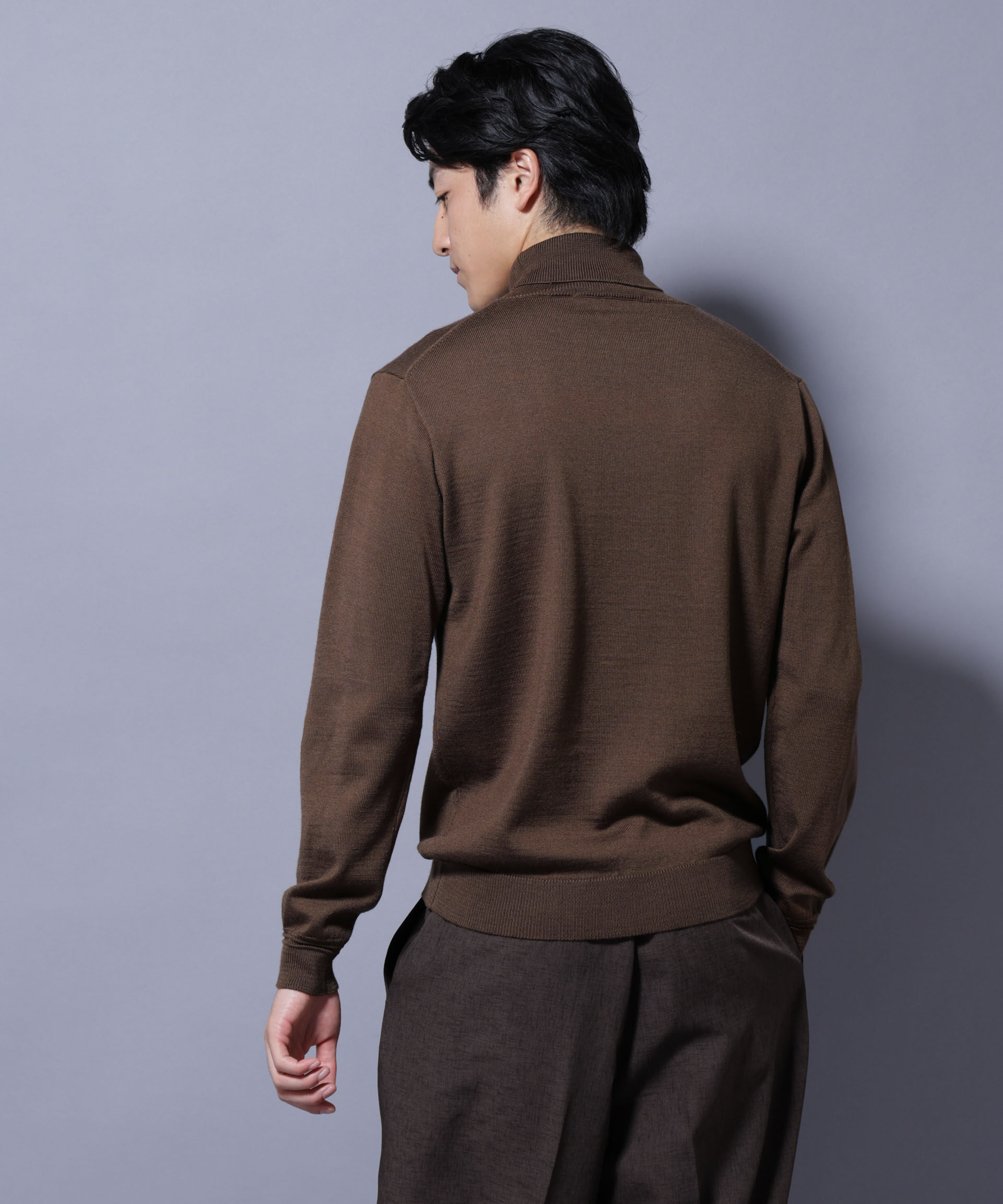 nano･universe「タスマニアミックスタートルニット」|ニット・セーター|