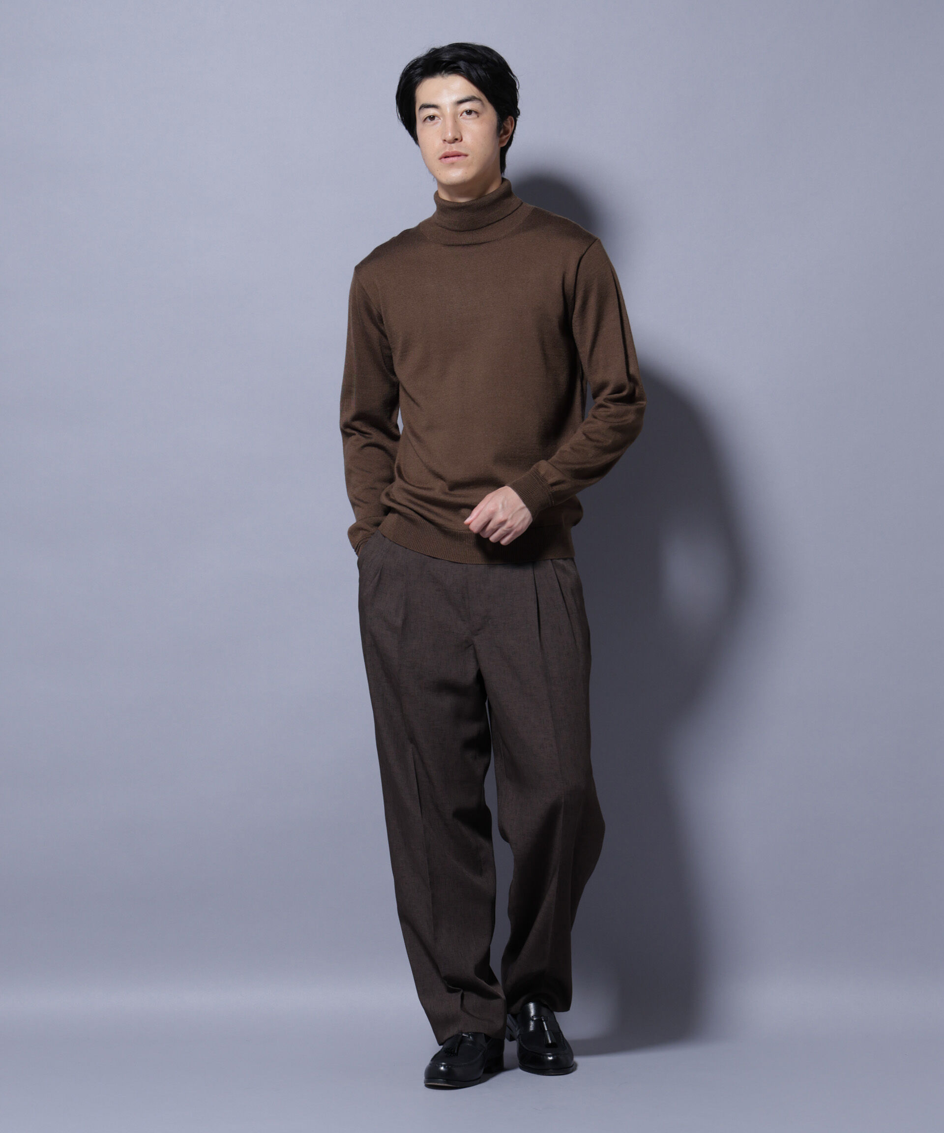 nano･universe「タスマニアミックスタートルニット」|ニット・セーター|