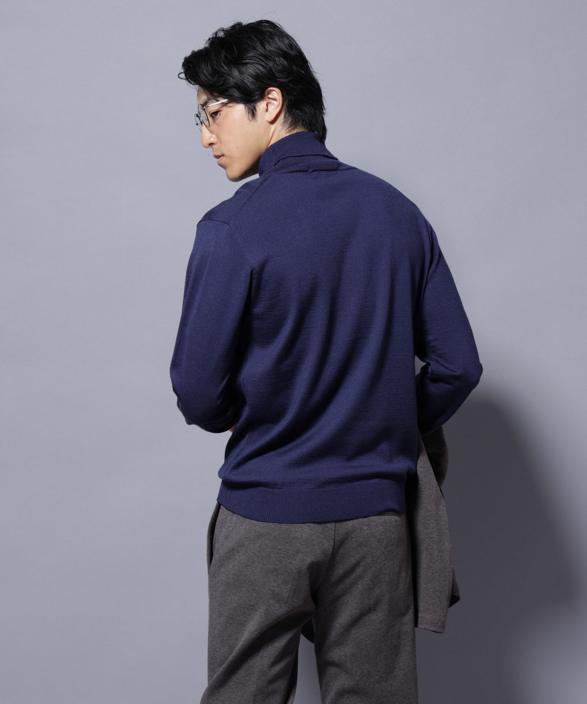 nano･universe「タスマニアミックスタートルニット」|ニット・セーター|