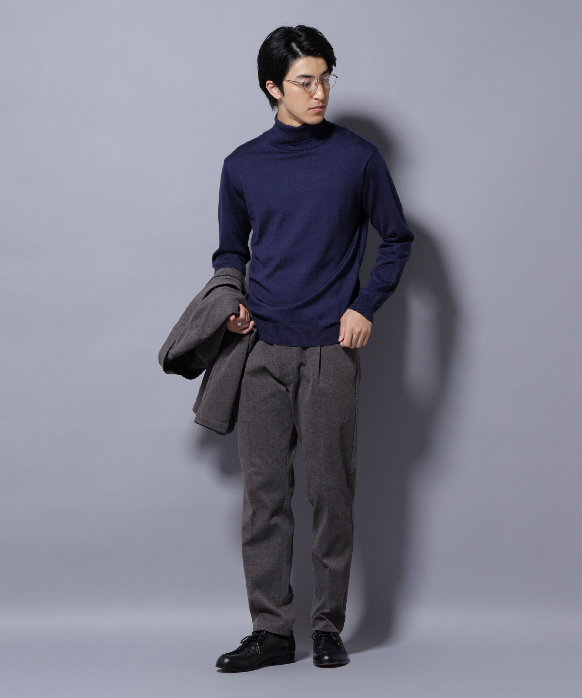 nano･universe「タスマニアミックスタートルニット」|ニット・セーター|