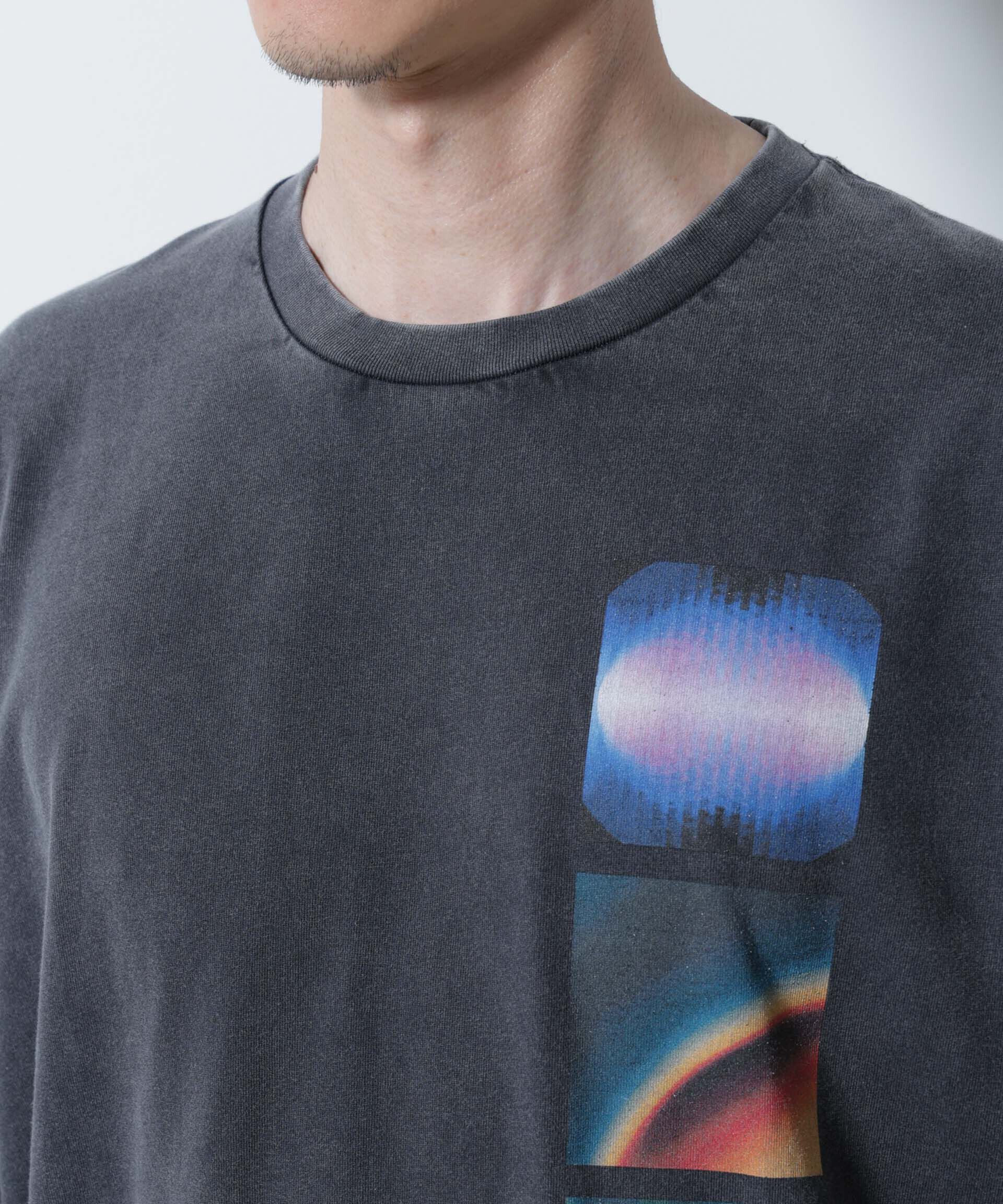 nano･universe「「A-C-Z」ピグメントグラフィックTシャツ 半袖」|Tシャツ・カットソー|