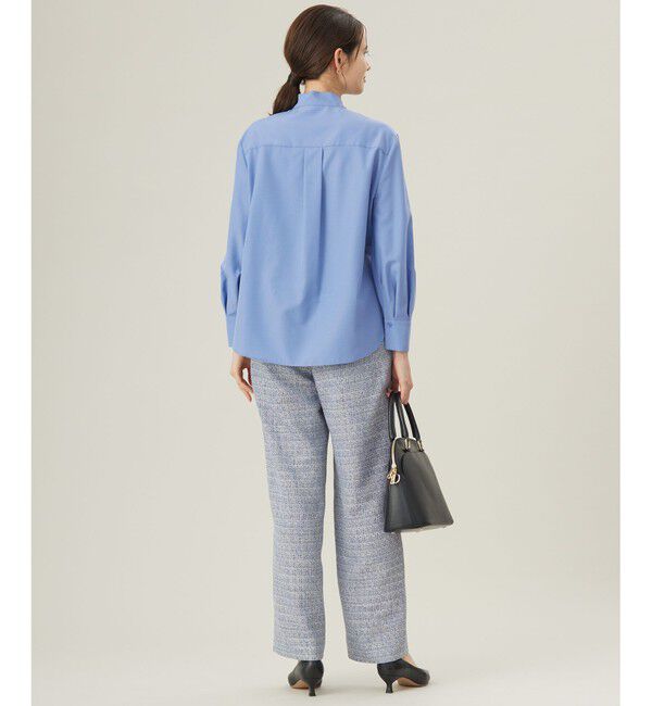 自由区「【洗える】ナチュラルタッチボウタイ ブラウス」|シャツ・ブラウス|