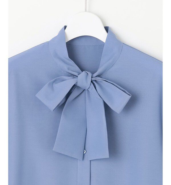 自由区「【洗える】ナチュラルタッチボウタイ ブラウス」|シャツ・ブラウス|