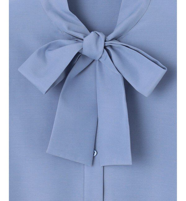 自由区「【洗える】ナチュラルタッチボウタイ ブラウス」|シャツ・ブラウス|