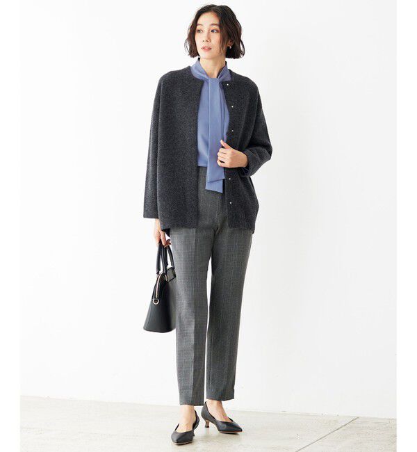 自由区「【洗える】ナチュラルタッチボウタイ ブラウス」|シャツ・ブラウス|