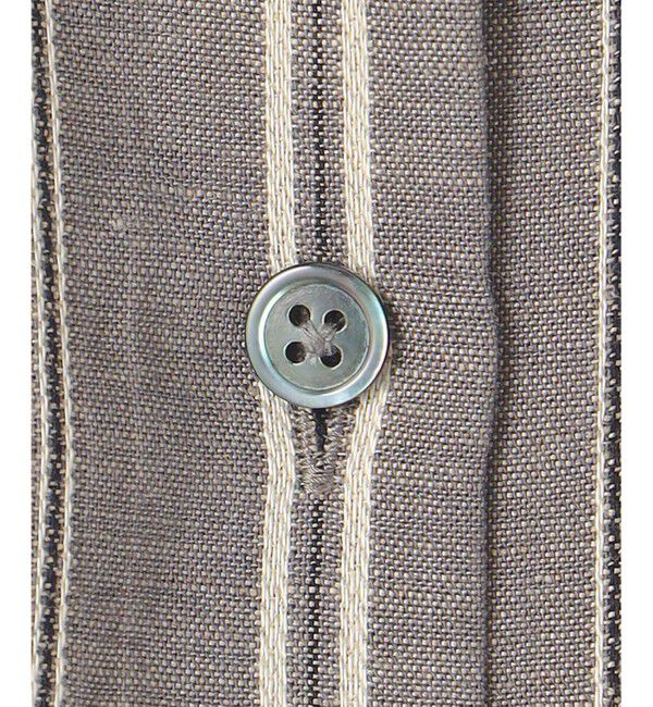 自由区「【セットアップ対応】リネンビスコースストライプ シャツ」|シャツ・ブラウス|