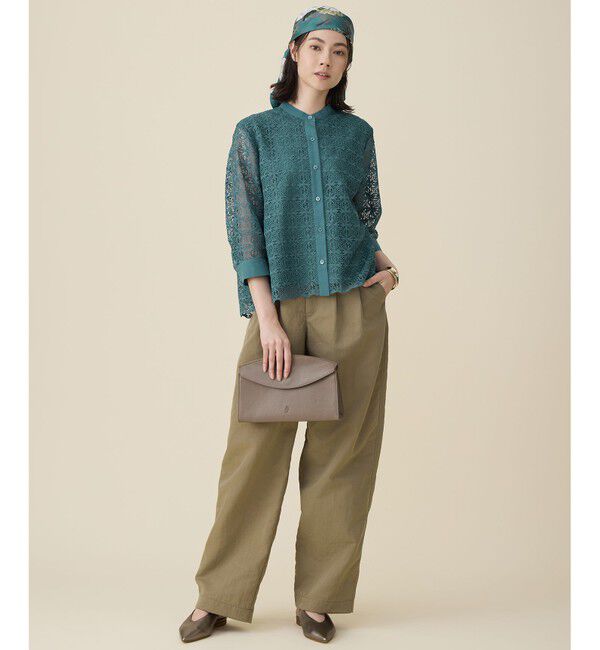 自由区「ボタニカルプリント スカーフ」|バンダナ・スカーフ|