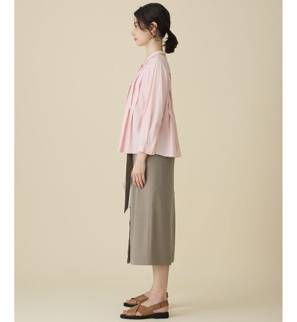自由区「ドレープブロードタック ブラウス」|シャツ・ブラウス|