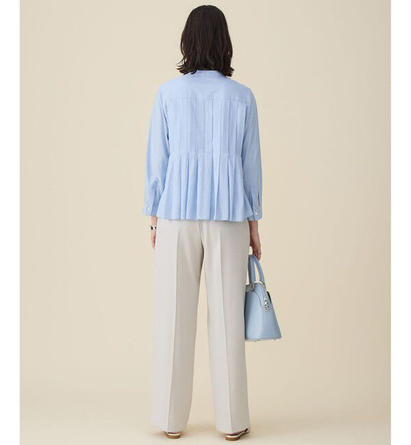 自由区「ドレープブロードタック ブラウス」|シャツ・ブラウス|