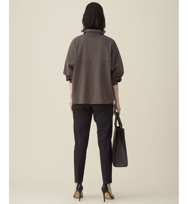 自由区「ブラッシュドコットンサテン シャツ」|シャツ・ブラウス|