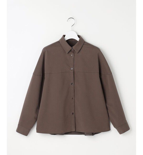 自由区「ブラッシュドコットンサテン シャツ」|シャツ・ブラウス|