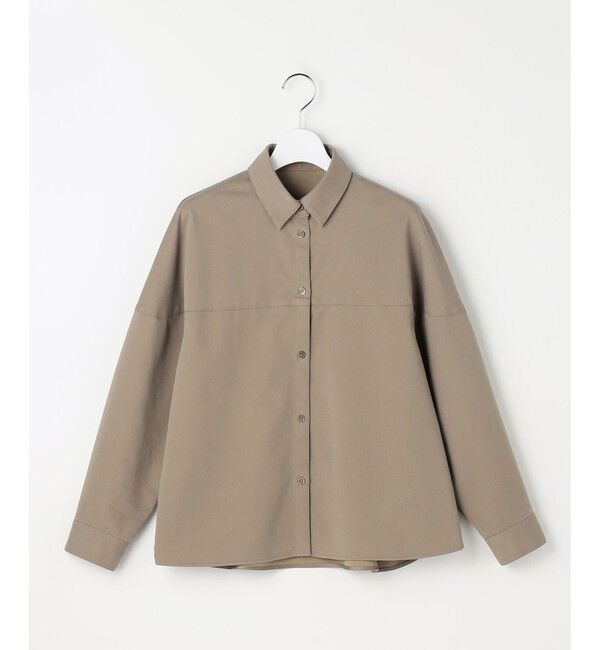 自由区「ブラッシュドコットンサテン シャツ」|シャツ・ブラウス|