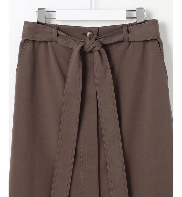 自由区「ブラッシュドコットンサテンナロー スカート」|スカート|