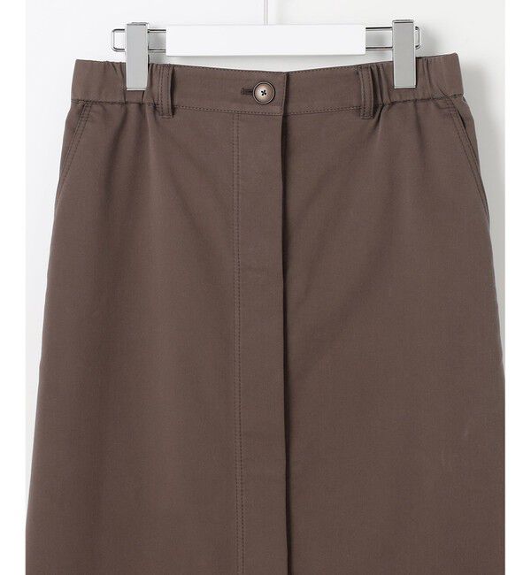 自由区「ブラッシュドコットンサテンナロー スカート」|スカート|