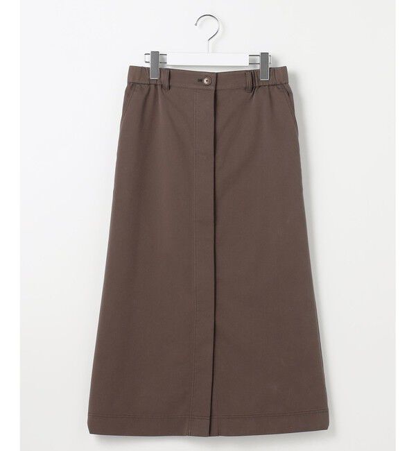 自由区「ブラッシュドコットンサテンナロー スカート」|スカート|