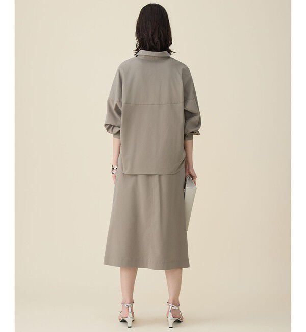 自由区「ブラッシュドコットンサテンナロー スカート」|スカート|