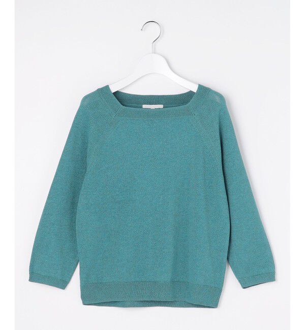 自由区「ペーパーコットンスクエアネックニット プルオーバー」|ニット・セーター|