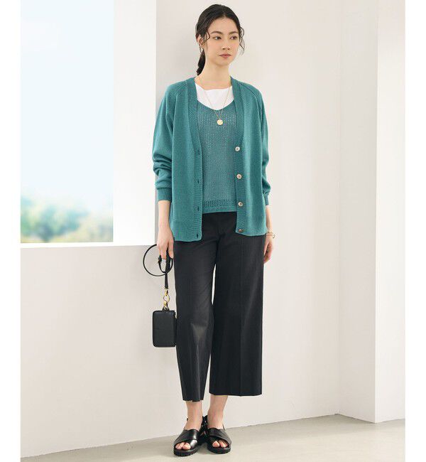 自由区「ペーパーコットンニット カーディガン」|カーディガン|