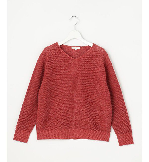 自由区「リネンミドルゲージプルオーバー ニット」|ニット・セーター|