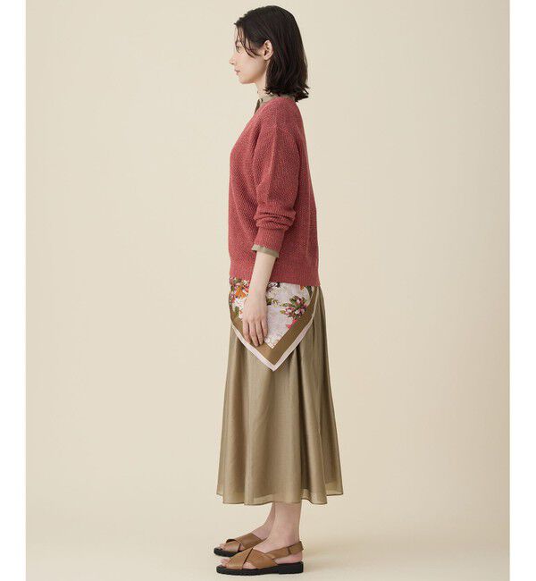 自由区「リネンミドルゲージプルオーバー ニット」|ニット・セーター|