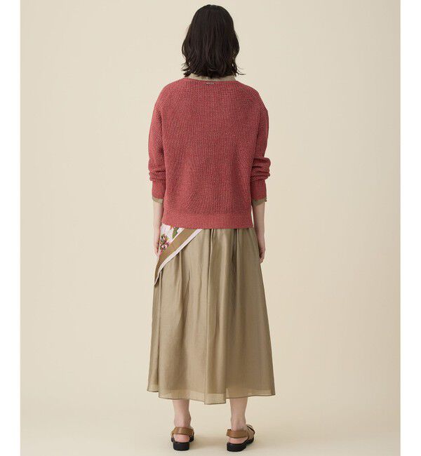 自由区「リネンミドルゲージプルオーバー ニット」|ニット・セーター|