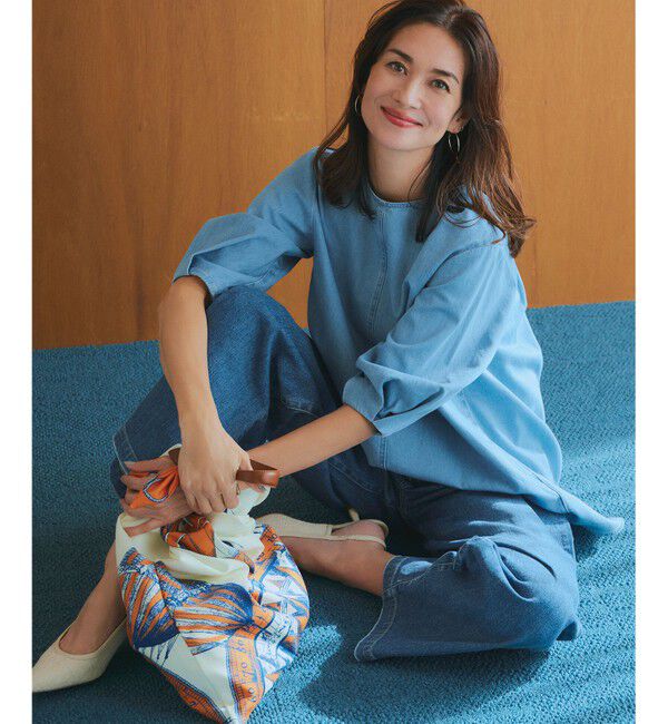 23区「【Oggi4月号掲載/洗える】23区DENIM ライトダンガリー ブラウス」|シャツ・ブラウス|ﾗｲﾄｲﾝﾃ